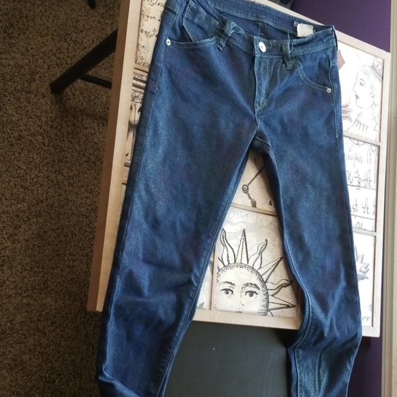 BLUEFARM* Shiny Skinny Jean's - Picture 6 of 7